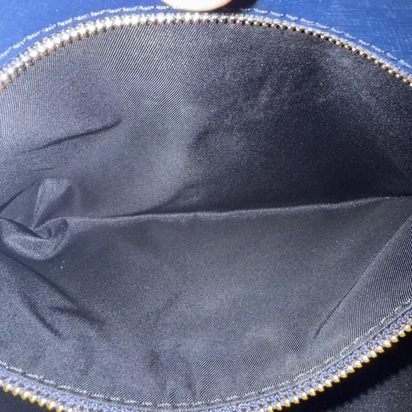 Tory Burch Navy Blue Leather Tote Bag - Purse - Picture 11 of 15